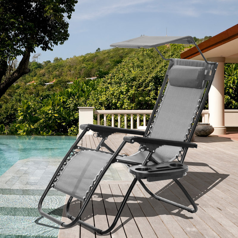 Charlton Home Dermid Reclining Zero Gravity Chair with Cushion Wayfair